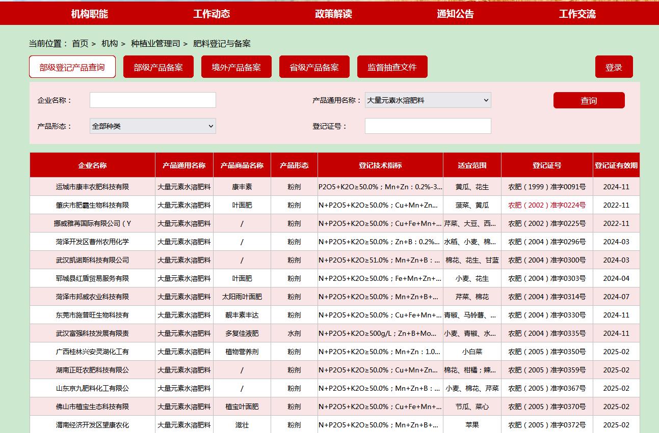 如何查詢企業(yè)的肥料登記證？查登記證的幾種途徑(圖3)
